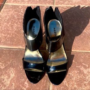 Steve Madden Girl shiny black heels